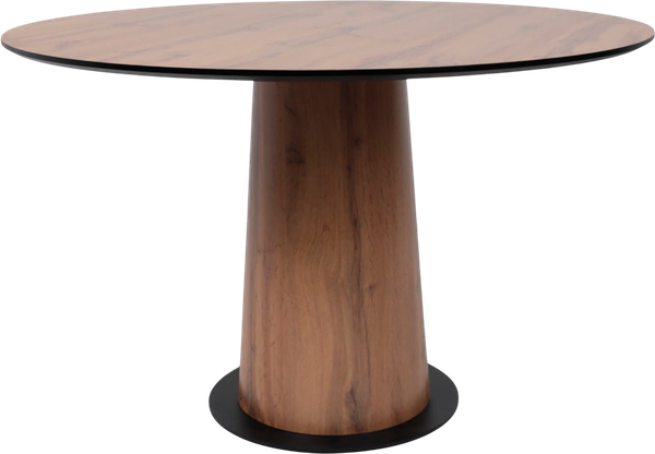 Изображение товара Обеденный стол LEPREMO AV 1317 HPL+МДФ 1200 (дуб вотан/черный)