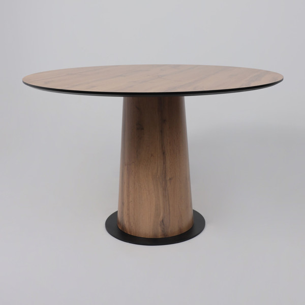 Изображение товара Обеденный стол LEPREMO AV 1317 HPL+МДФ 1200 (дуб вотан/черный)