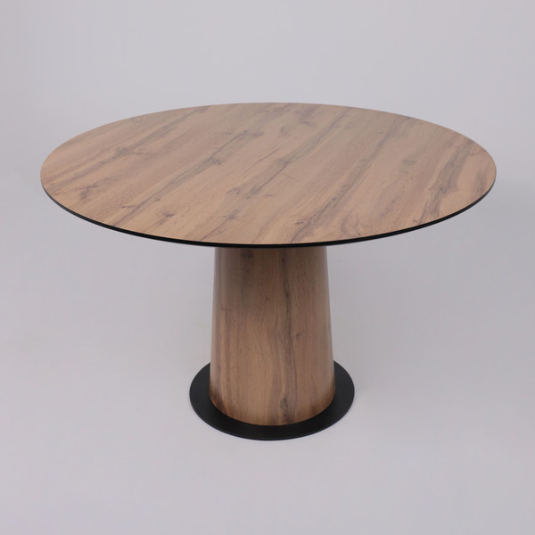 Изображение товара Обеденный стол LEPREMO AV 1317 HPL+МДФ 1200 (дуб вотан/черный)