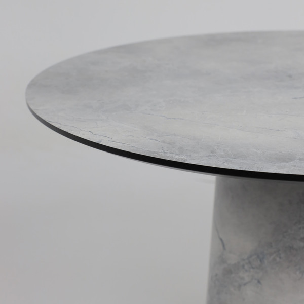 Изображение товара Обеденный стол LEPREMO AV 1317 HPL+МДФ 1000 (мрамор марквина синий/черный)