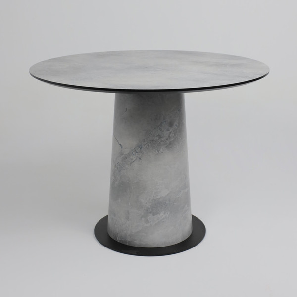 Изображение товара Обеденный стол LEPREMO AV 1317 HPL+МДФ 1000 (мрамор марквина синий/черный)