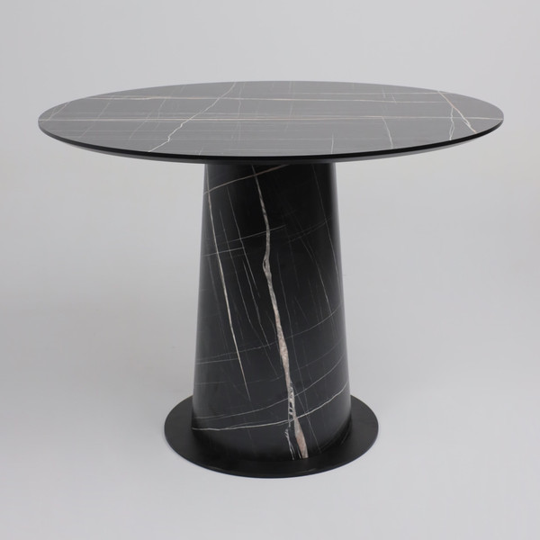 Изображение товара Обеденный стол LEPREMO AV 1317 HPL+МДФ 1000 (черный тунис/черный)