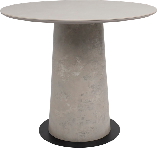 Изображение товара Обеденный стол LEPREMO AV 2317 МДФ+керамика 900 (серый матовый Carmen Light Grey/черный+HPL бетао)