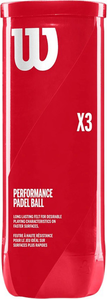 Изображение товара Набор мячей для падел-тенниса Wilson Padel X3 / WR8900801001 (3шт, желтый)