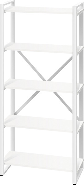 Изображение товара Стеллаж Millwood Neo Loft 80х35х182 / СН-3 L (белый/металл белый)