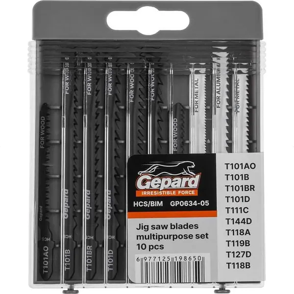 Изображение товара Набор пильных полотен Gepard GP0634-05 (10шт)