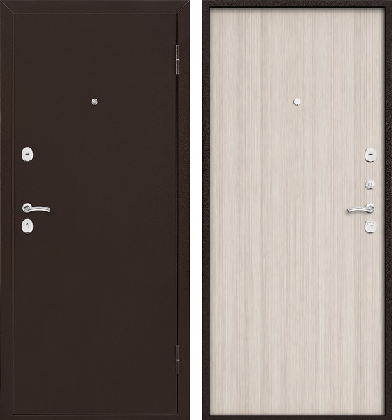 Изображение товара Входная дверь Промет Марс 3 96x205 (правая, беленый дуб/антик медь)