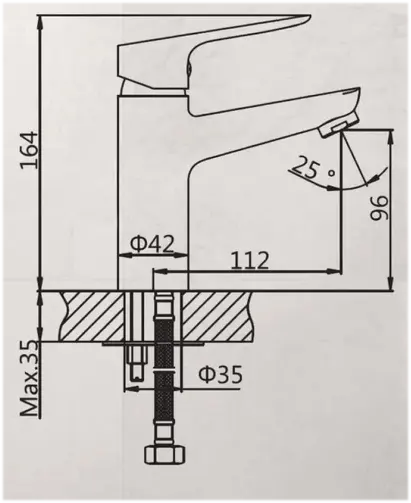 Изображение товара Смеситель AV Engineering AVFAW1-A429-619