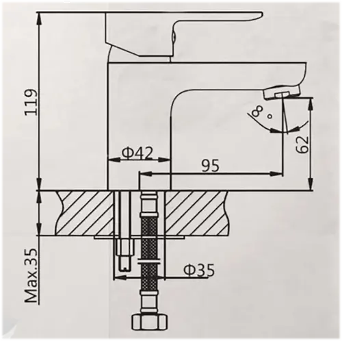Изображение товара Смеситель AV Engineering AVLOR1-A359-623
