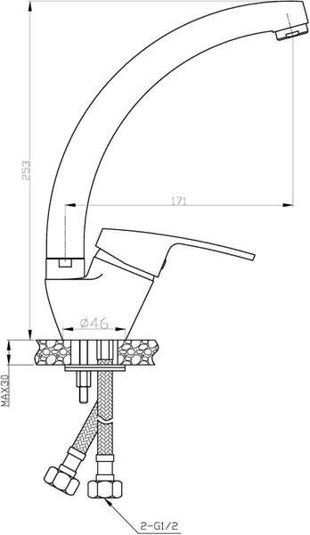 Изображение товара Смеситель AV Engineering AVFCB4-A151-202