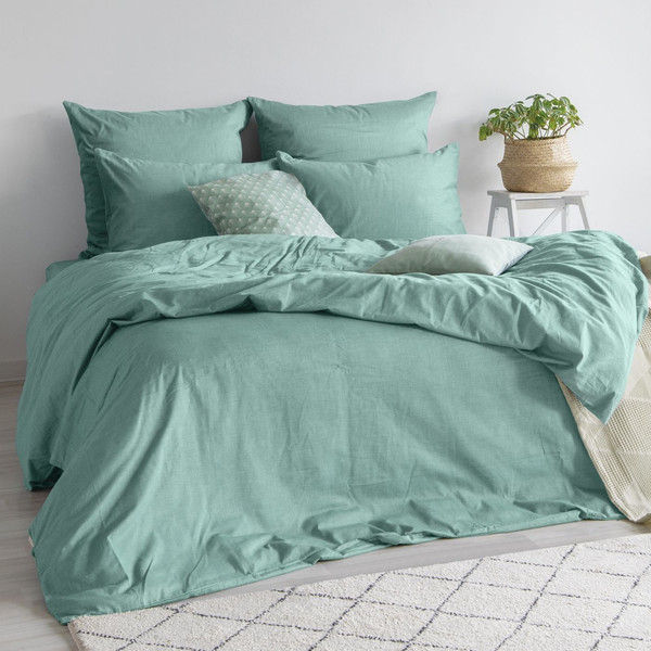Изображение товара Комплект постельного белья Verossa Melange 1.5сп / 775848 (50x70, Emerald)