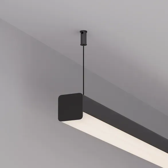 Изображение товара Заглушка для профиля Arlight LINE-D-3030 SQUARE BLACK / 053515