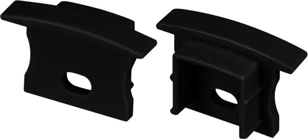 Изображение товара Заглушка для профиля Arlight LINE-2315-F с отверстием BLACK / 044280