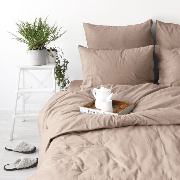 Изображение товара Комплект постельного белья Verossa Melange 2.0сп / 775854 (50x70, Praline)