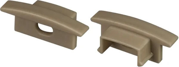 Изображение товара Заглушка для профиля Arlight LINE-2308-F OLIVE GREY с отверстием / 038637