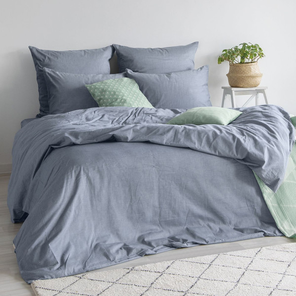 Изображение товара Комплект постельного белья Verossa Melange 2.0сп / 775857 (70x70, Indigo)