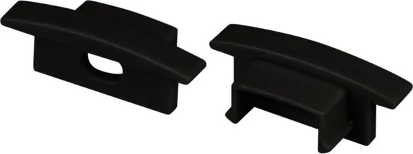 Изображение товара Заглушка для профиля Arlight LINE-2308-F BLACK с отверстием / 040320