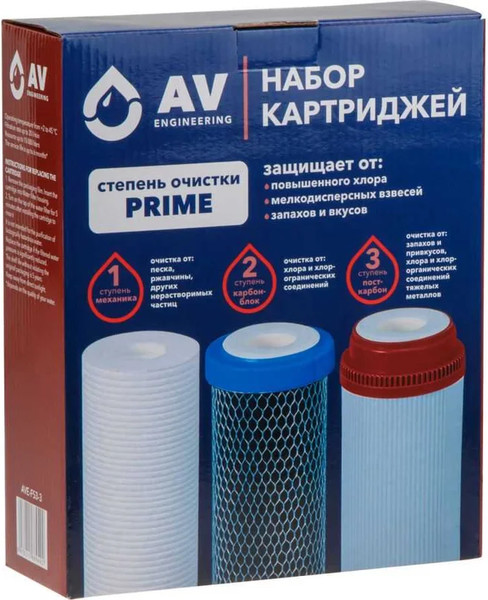 Изображение товара Комплект модулей сменных фильтрующих AV Engineering Prime / AVE-FS3-3 (3шт)