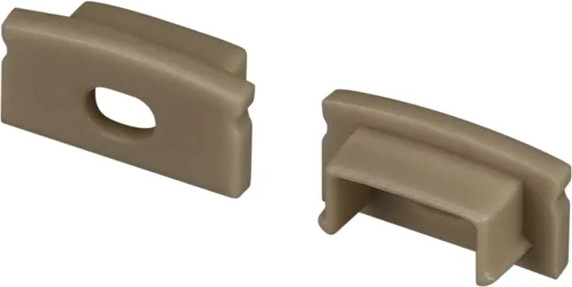 Изображение товара Заглушка для профиля Arlight LINE-1708 OLIVE GREY с отверстием / 038632