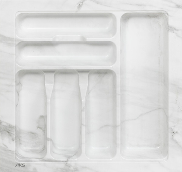 Изображение товара Органайзер для столовых приборов AKS 500 TR-05 / 117 564 (бело-серый мрамор)