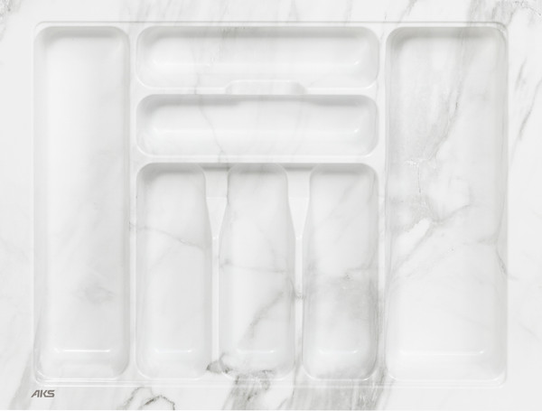 Изображение товара Органайзер для столовых приборов AKS 600 TR-05 / 117 565 (бело-серый мрамор)