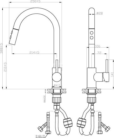 Изображение товара Смеситель AV Engineering AVTRO1-10698BL