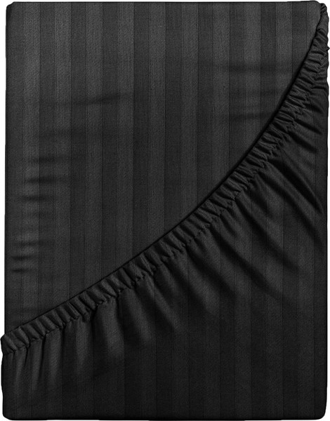 Изображение товара Простыня Verossa Stripe на резинке 160x200x30 / 784498 (Black)