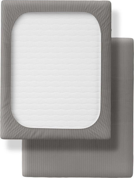 Изображение товара Простыня Verossa Stripe на резинке 180x200x30 / 784511 (Gray)