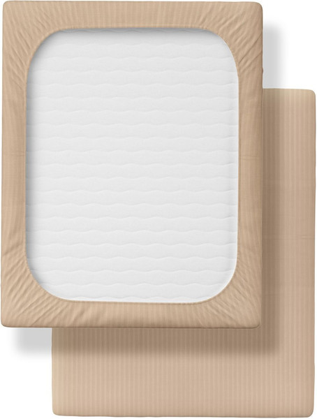 Изображение товара Простыня Verossa Stripe на резинке 200x200x30 / 784529 (Bronze)