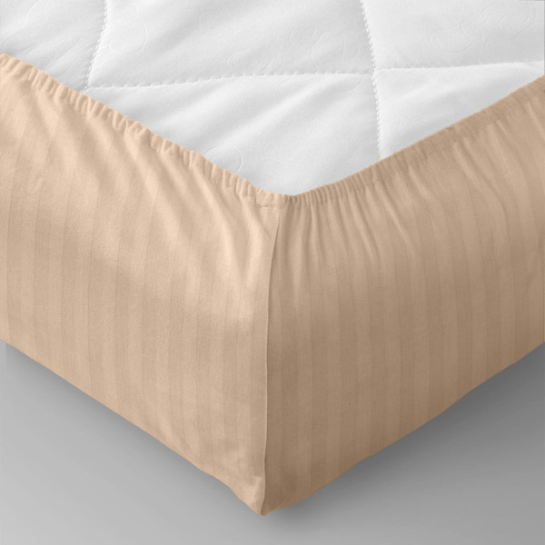 Изображение товара Простыня Verossa Stripe на резинке 200x200x30 / 784529 (Bronze)