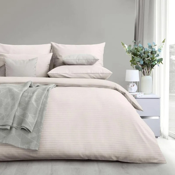 Изображение товара Комплект постельного белья Verossa Stripe Семейный / 925710 (50x70, 2 шт, 70x70, 2 шт, Antique White )