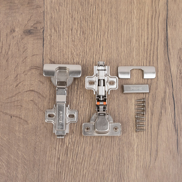 Изображение товара Комплект петель мебельных AKS Накладная с доводчиком 45мм h0 Сlip-On / 112 593 (2шт)