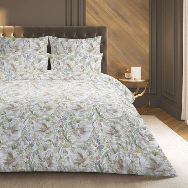 Изображение товара Комплект постельного белья Verossa Сатин Евро / 929260 (70x70, Blossom)