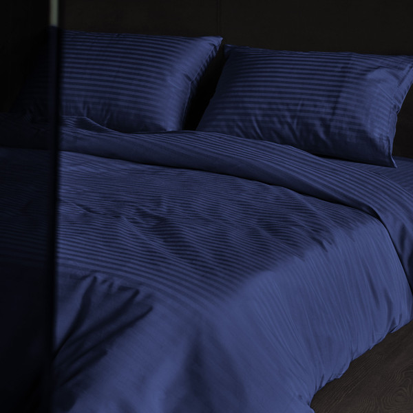 Изображение товара Комплект постельного белья Verossa Stripe 2.0сп / 929782 (70x70, Indigo)