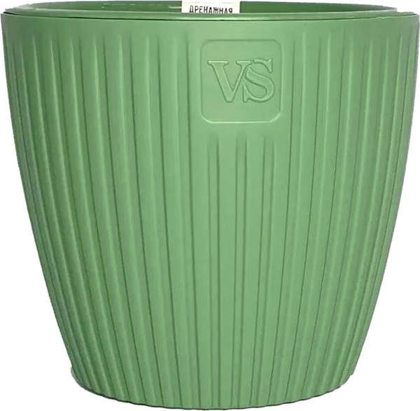 Изображение товара Кашпо VipSet ЭВИ с дренажной системой (4.5л, зеленый)