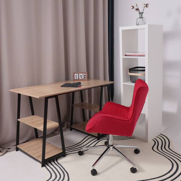 Изображение товара Кресло офисное AksHome Bella chrome Seven 313 (велюр/фуксия)