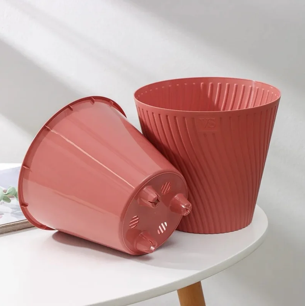 Изображение товара Кашпо VipSet Луи с дренажной системой (2.7л, пудра)