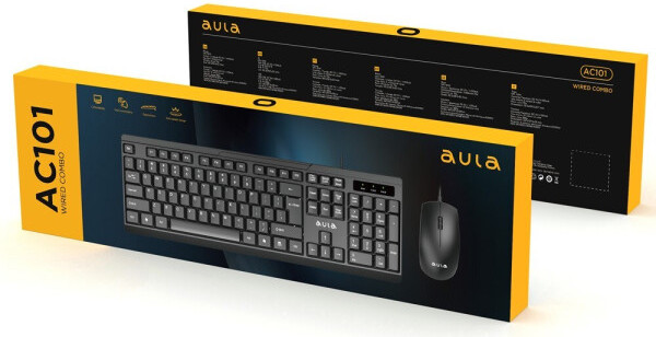 Изображение товара Комплект клавиатура и мышь Aula AC101