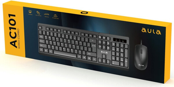 Изображение товара Комплект клавиатура и мышь Aula AC101