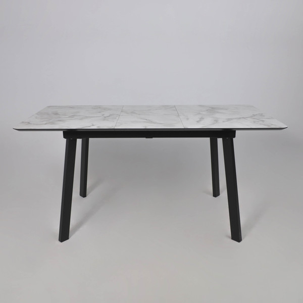 Изображение товара Обеденный стол LEPREMO AV 1209 HPL+МДФ раздвижной 1200-1600x800 (виктори натуральный/черный)