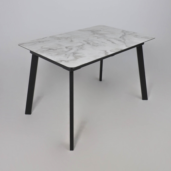 Изображение товара Обеденный стол LEPREMO AV 1209 HPL+МДФ раздвижной 1200-1600x800 (виктори натуральный/черный)