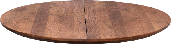 Изображение товара Столешница для стола ОКА Раунд раздвижной d110 150 (дуб мореный/рама черная)