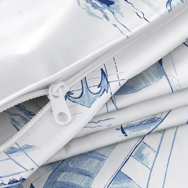 Изображение товара Комплект постельного белья Verossa Сатин 1.5сп / 931146 (50x70, Regatta blue)