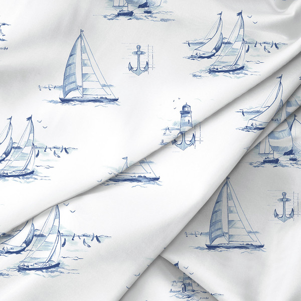 Изображение товара Комплект постельного белья Verossa Сатин 2.0сп / 931147 (70x70, Regatta blue)