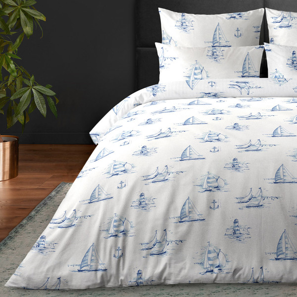 Изображение товара Комплект постельного белья Verossa Сатин 2.0сп / 931148 (50x70, Regatta blue)