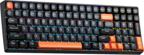 Изображение товара Клавиатура Aula S100 (черный/серый/оранжевый)