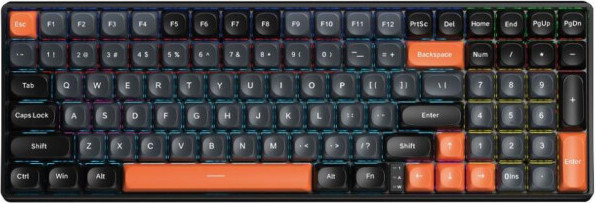 Изображение товара Клавиатура Aula S100 (черный/серый/оранжевый)