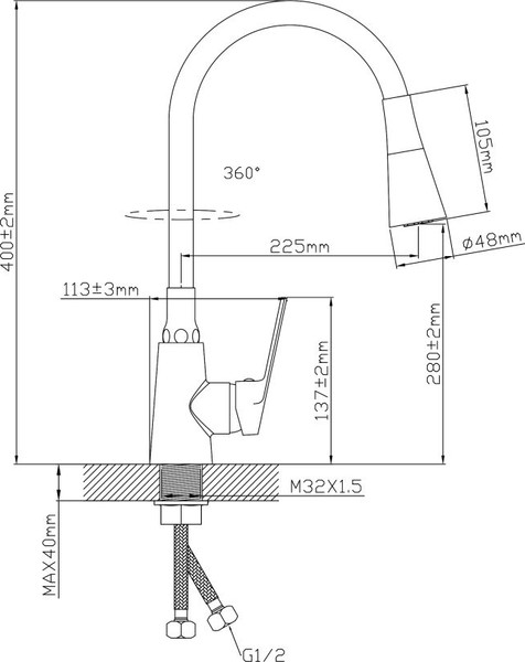 Изображение товара Смеситель Econoce EC0804BL