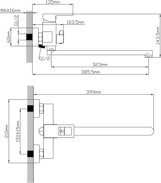 Изображение товара Смеситель Econoce EC0817BL