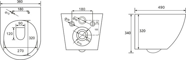 Изображение товара Унитаз подвесной AV Engineering Comfort X / AVWHR203X